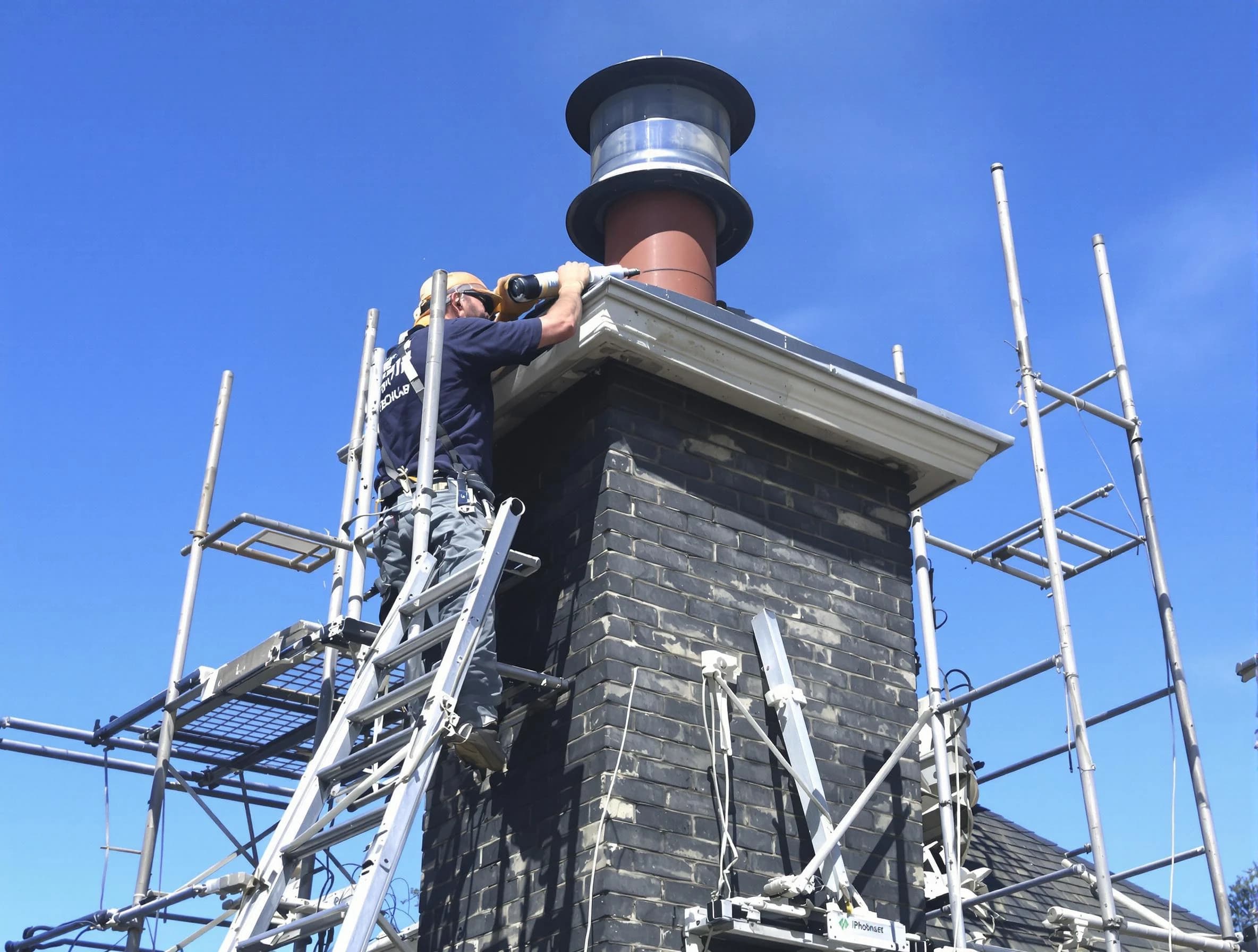 Sturdy chimney crown finished by Bon Air Chimney Sweep in Bon Air, VA