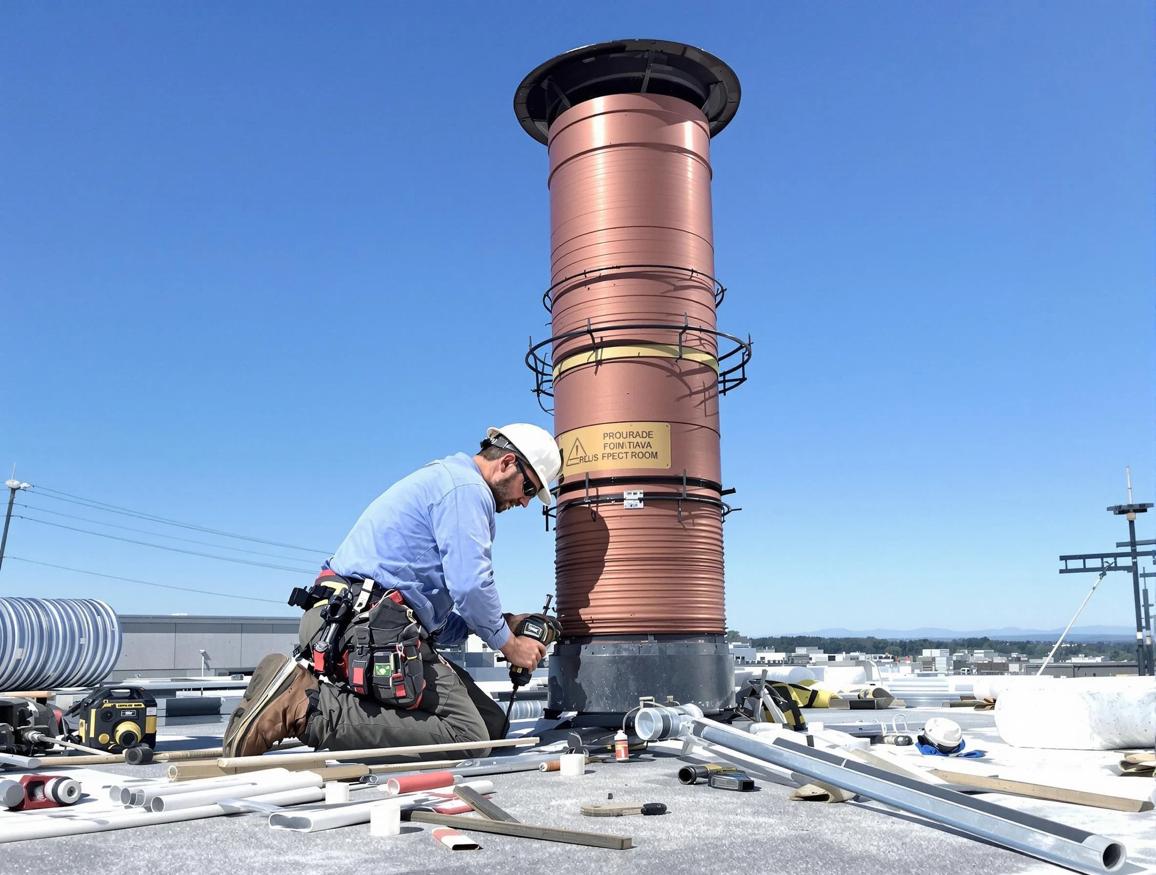 Installed chimney liner by Bon Air Chimney Sweep in Bon Air, VA
