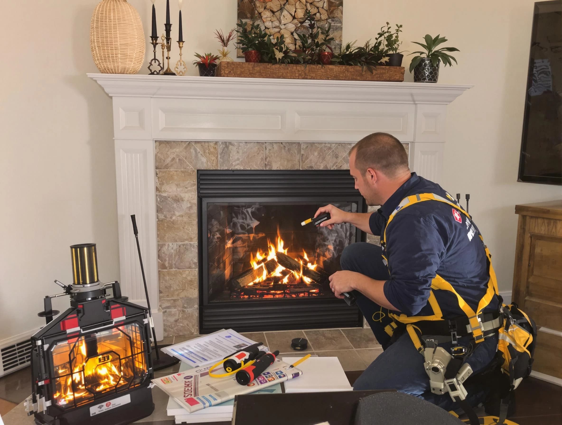 Safety-focused fireplace inspection by Bon Air Chimney Sweep in Bon Air, VA