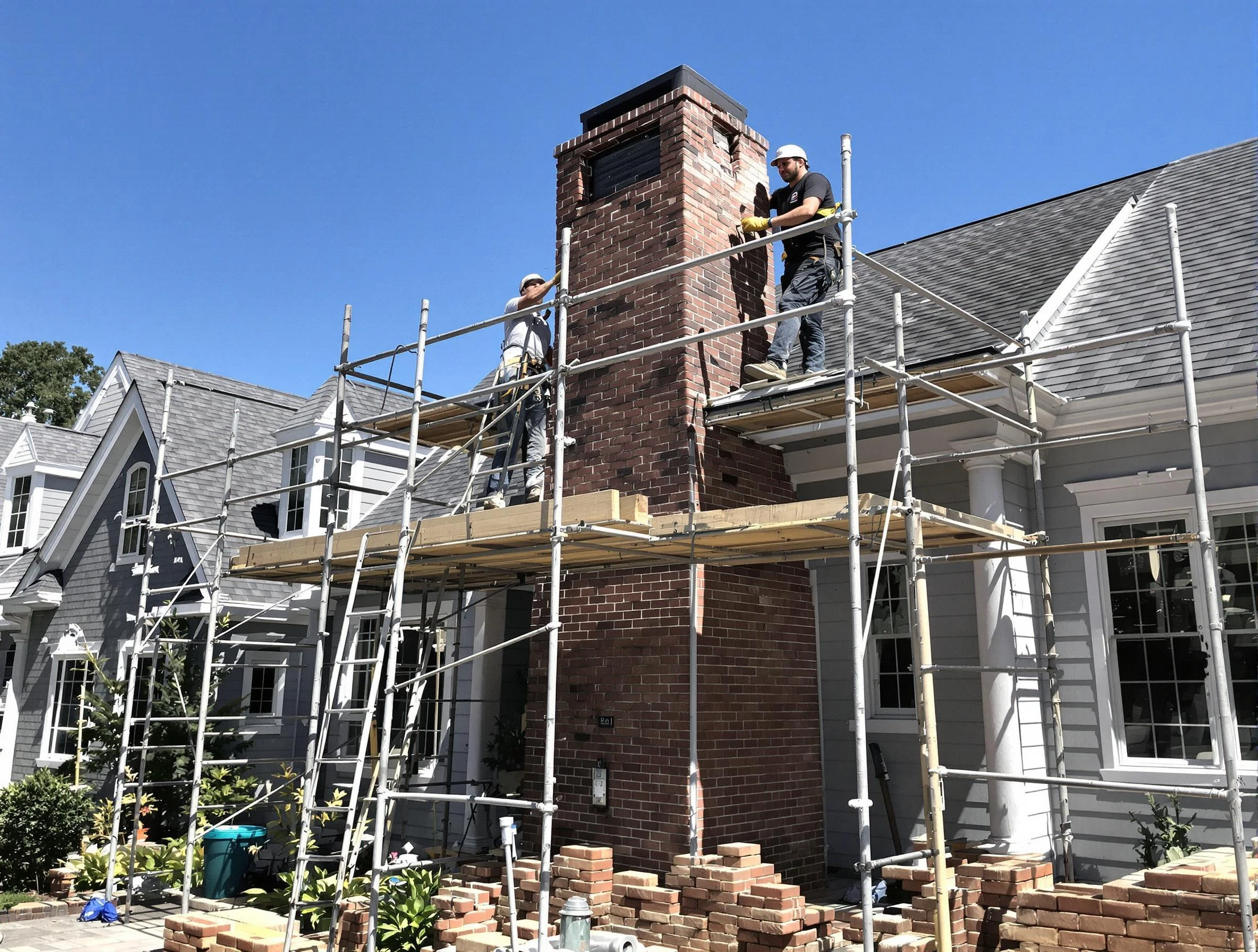 Chimney Rebuilding in Bon Air