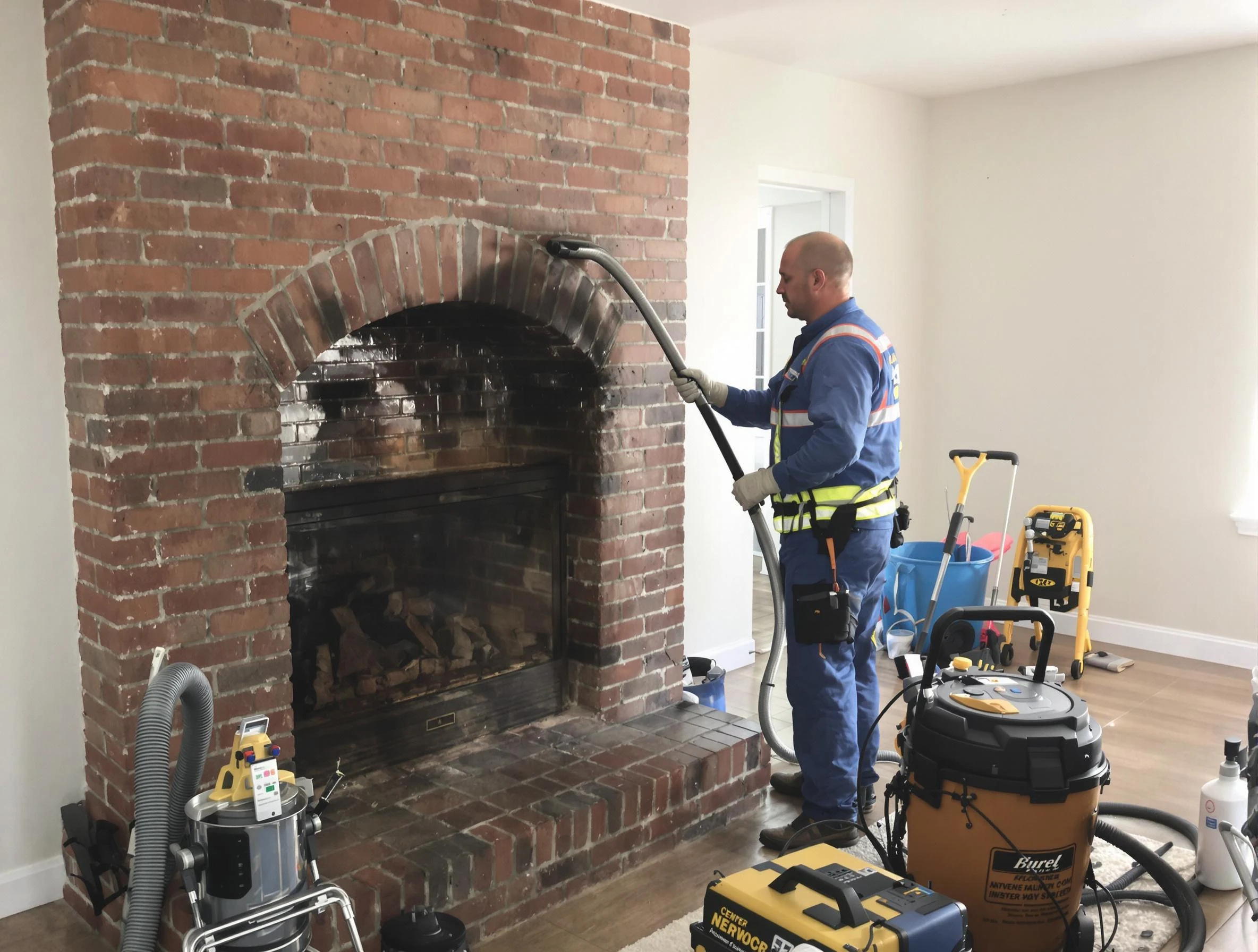 Bon Air Chimney Sweep expert performing detailed chimney sweep in Bon Air, VA